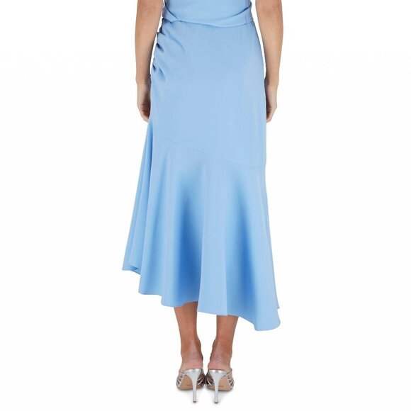 Sachin & Babi Chambray Blue Naomi Cross Neck Asymmetric Dress - Picture 3 of 3